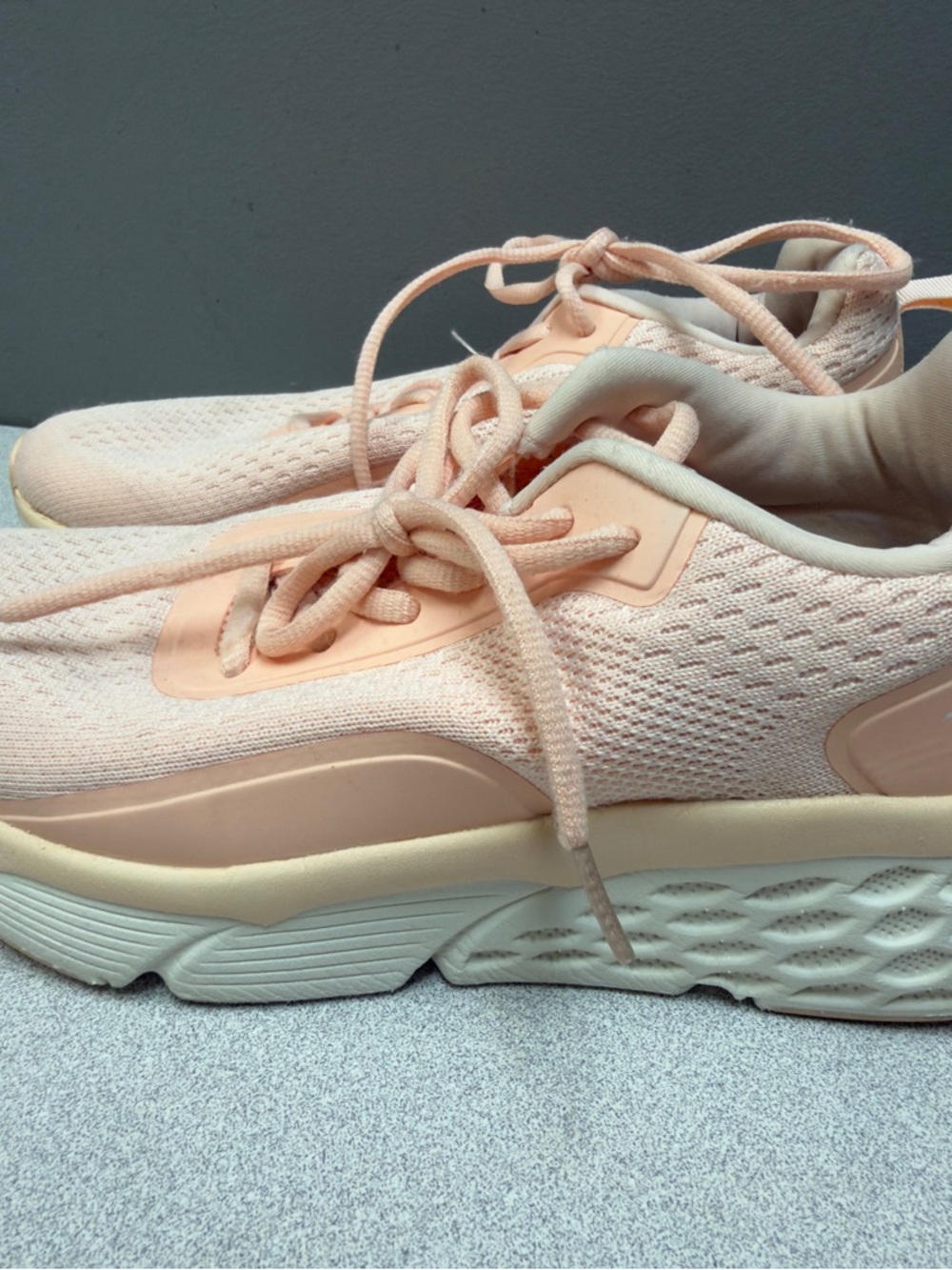 TSIODFO Chunky Platform Sneakers Pink Knit Lace-Up Size 41 (US‎ 9.5–10)